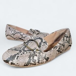 Baretraps Kellye Snakeskin Patterned Women's Loafers Size 8.5